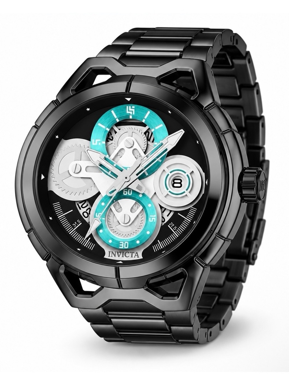 Invicta S1 Rally Men's Watch - 44mm, Black and Turquoise 79008